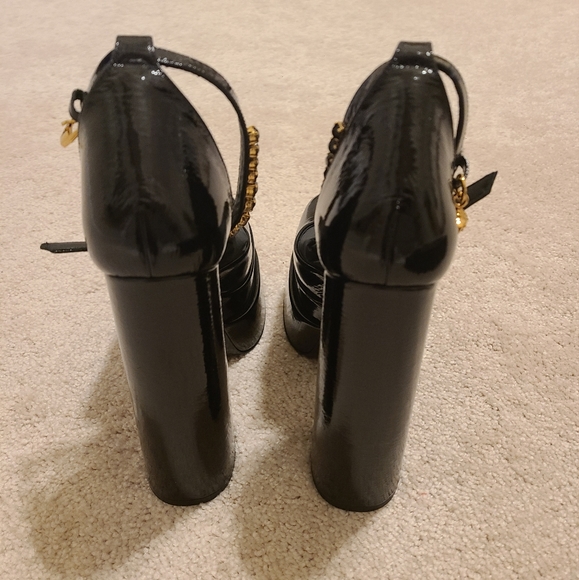 Versace Patent Leather Platform Shoes Pumps Size 38 - Picture 6 of 8